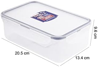 מנעול ומנעול מיכל אחסון מזון מלבני אטום 33.81 אונקיות / 4.23 כוס
