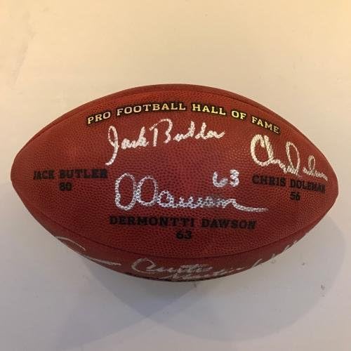 היכל התהילה של היכל התהילה של 2012 חתום NFL Wilson Football 6 חתימות JSA COA - כדורגל חתימה