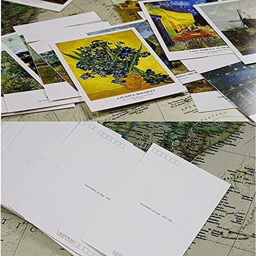 אוסבה ואן גוך אמנות גלויות-30 יחידות אמנות מתנת הזמנה הודעה כרטיסי סט מפורסם ציור ליל כוכבים חמניות מפורסם ציורי גלויות עבור צ ' ידרן,