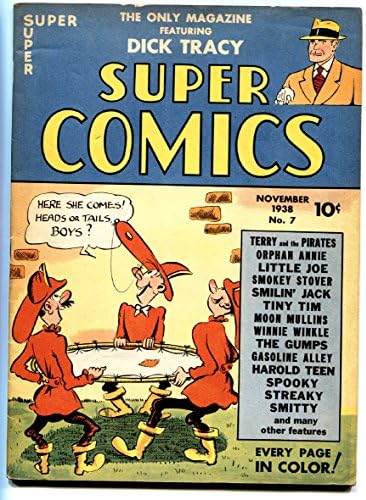 סופר קומיקס 7 1938-דיק טרייסי-יתום אנני-נדיר תור הזהב קומיקס