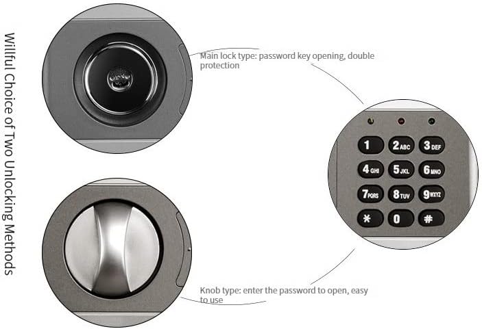 Dshgdjf בטוח למשק בית שימוש בכספת קטנה עם מפתח דלת גבוהה דלת יחידה אנטי-גניבה אלקטרונית.